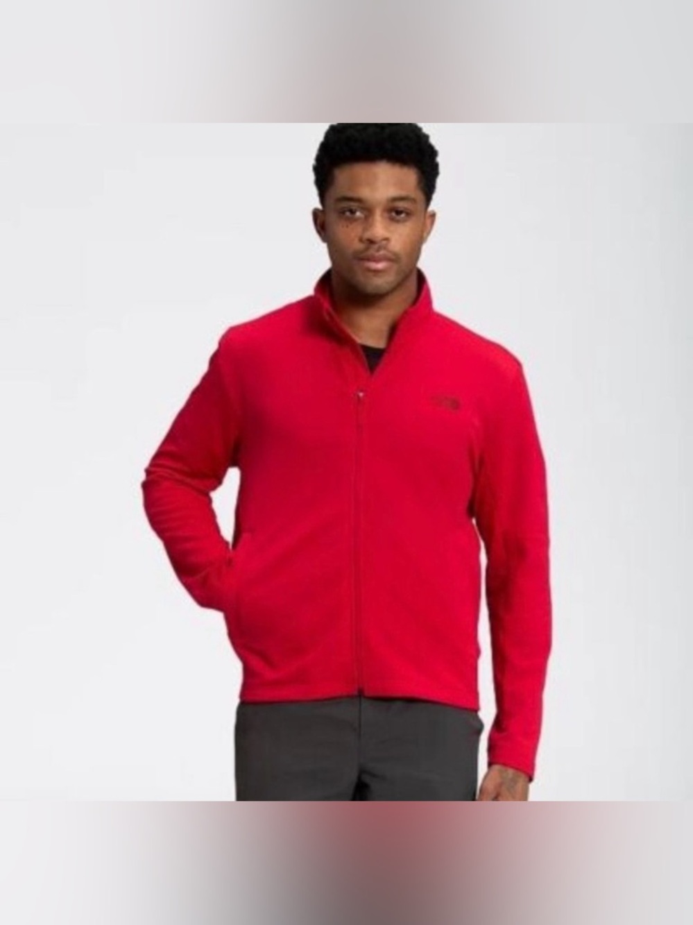 The North Face Men’s Full Zip Fleece Jacket // Red // XL